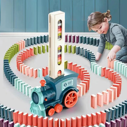 Automatic Domino Laying Train Set