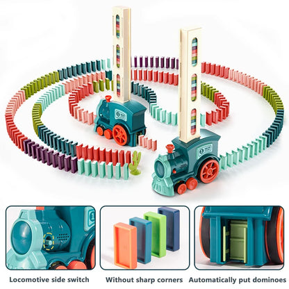 Automatic Domino Laying Train Set