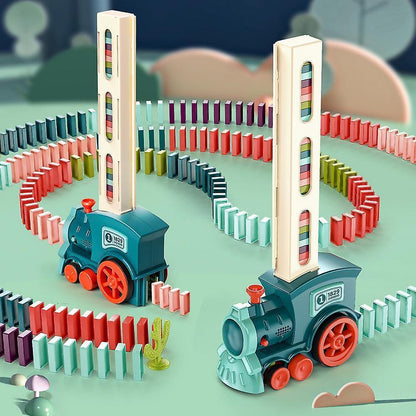 Automatic Domino Laying Train Set