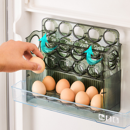 Space-Saving Flippable Egg Holder