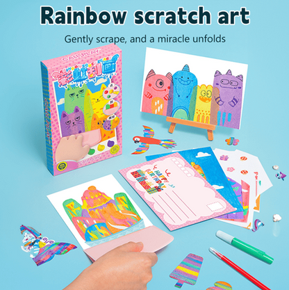 Vibrant Rainbow Scratch Art Kit