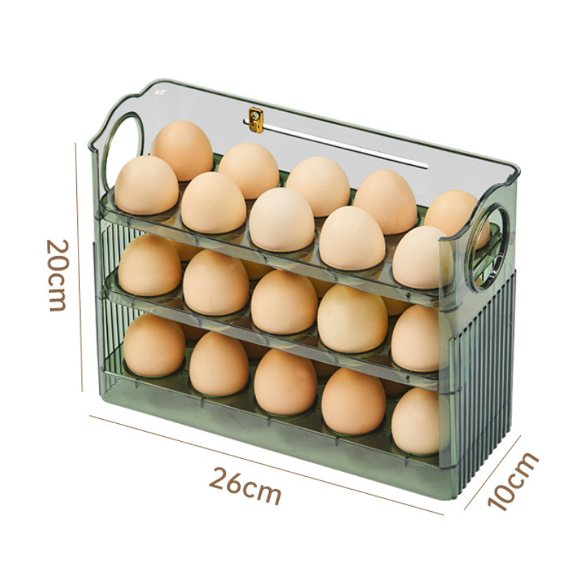 Space-Saving Flippable Egg Holder