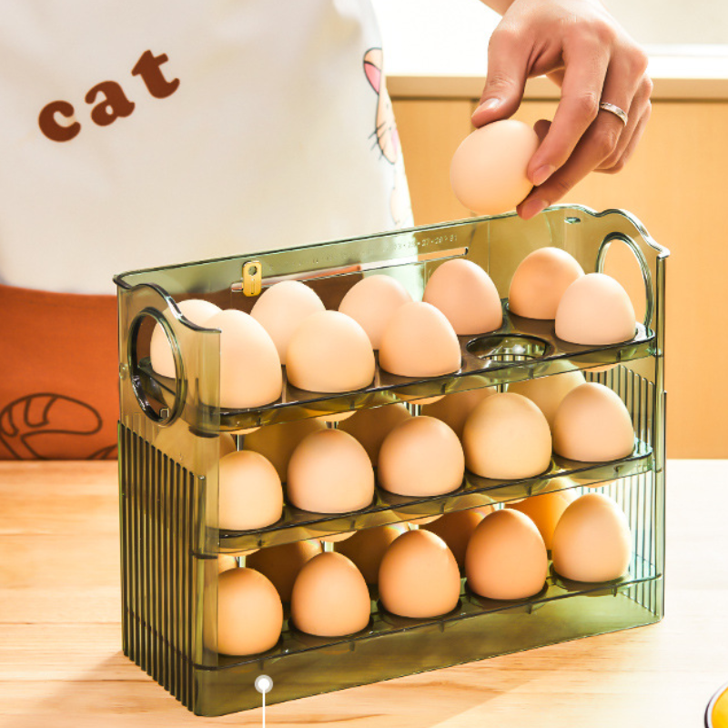 Space-Saving Flippable Egg Holder